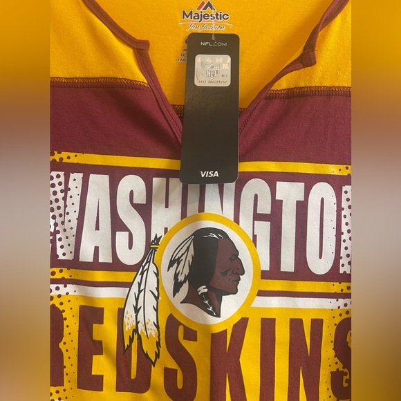 NWT Washington Redskins Wmns XXL Majestic Tshirt - Picture 4 of 5